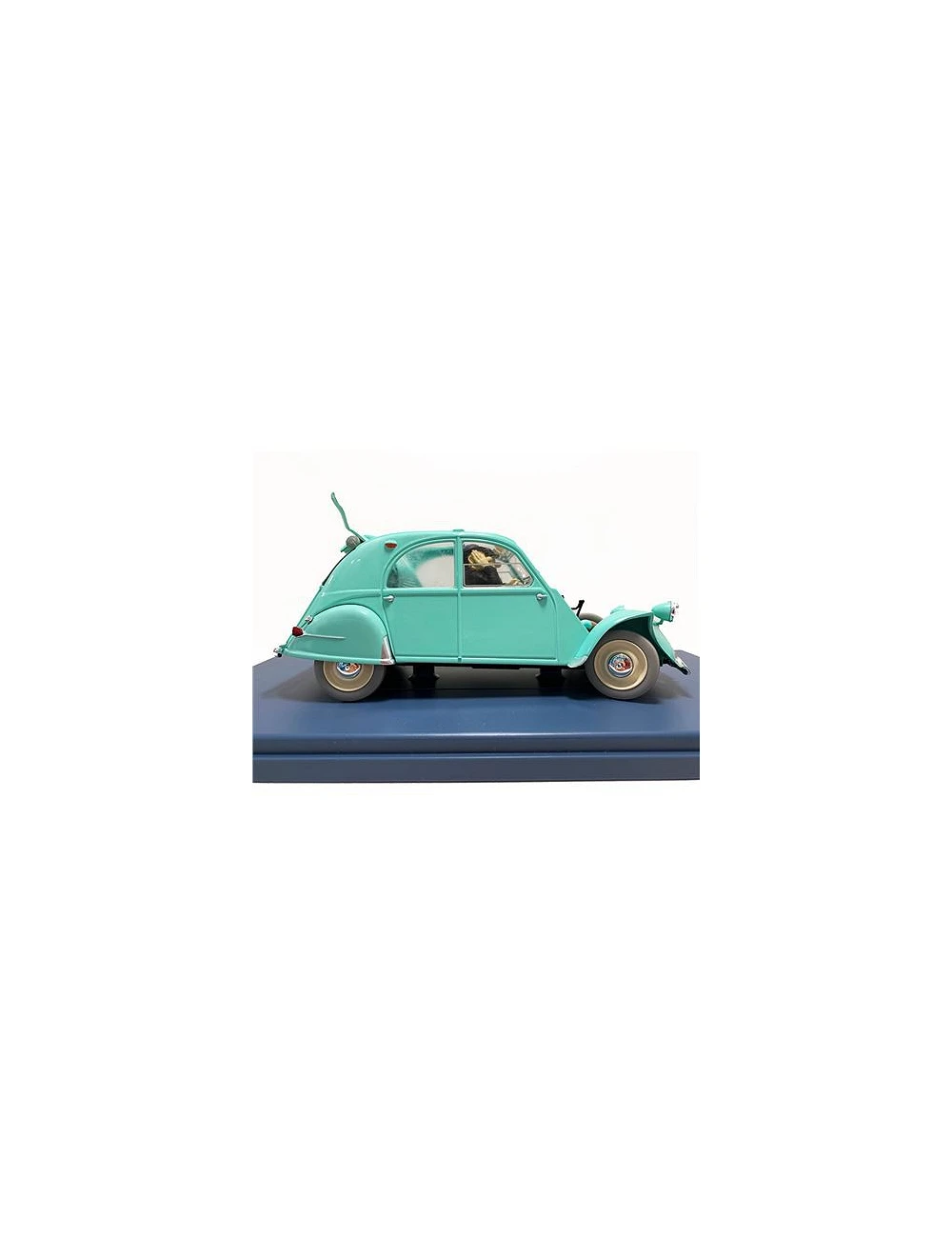 OFFICIAL COLLECTIBLE TINTIN CAR SCALE 1/24 - THE 2 CV ACCIDENT OF