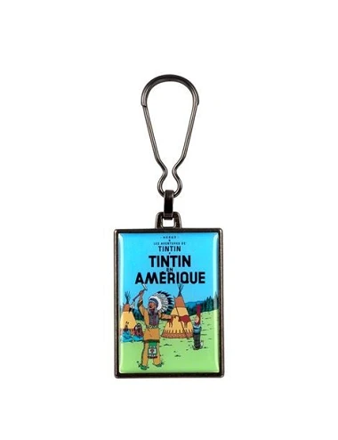 Tintin metal keychain -...