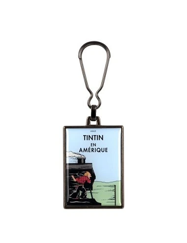 Tintin metal keychain -...