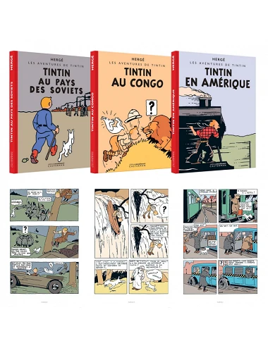 Box set 3 Albums Tintin...